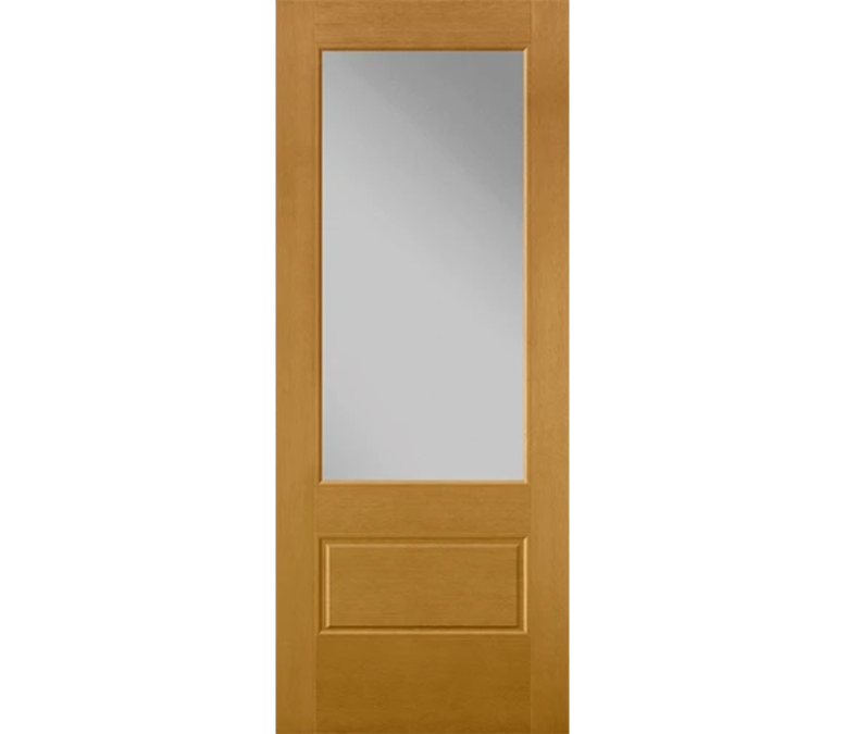 Ann Arbor 3 Quaters Light Fiberglass Entry Door