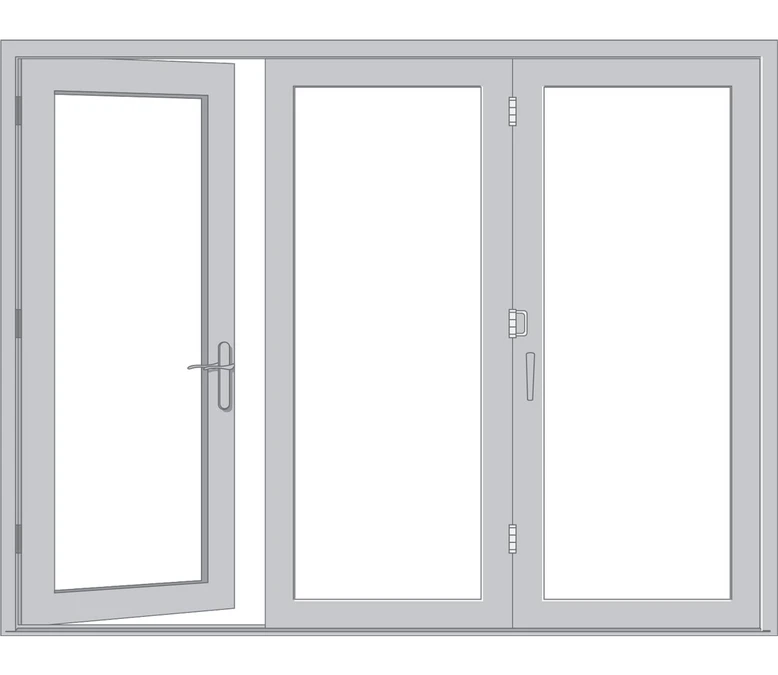 Ann Arbor Pella Architect Reserve Series Contemporary Bifold Patio Door